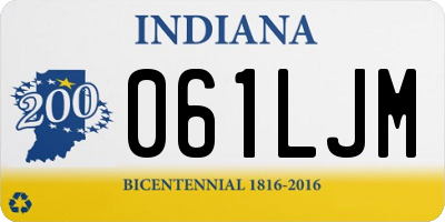 IN license plate 061LJM
