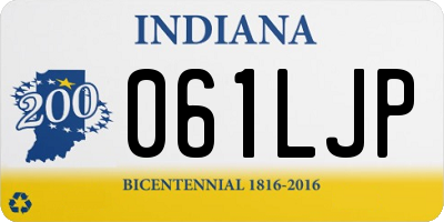 IN license plate 061LJP