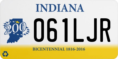 IN license plate 061LJR