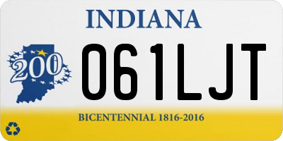 IN license plate 061LJT