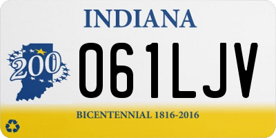 IN license plate 061LJV