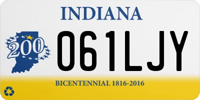 IN license plate 061LJY