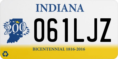 IN license plate 061LJZ