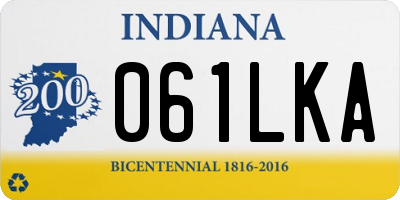 IN license plate 061LKA