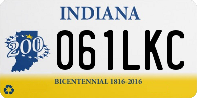 IN license plate 061LKC