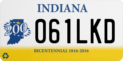 IN license plate 061LKD