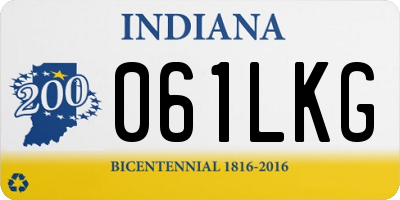 IN license plate 061LKG