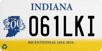 IN license plate 061LKI