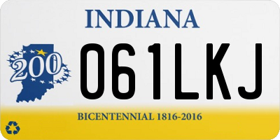 IN license plate 061LKJ