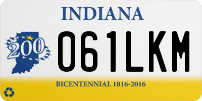 IN license plate 061LKM