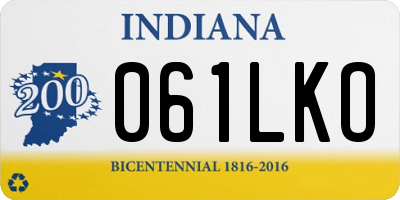 IN license plate 061LKO