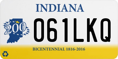 IN license plate 061LKQ