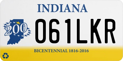 IN license plate 061LKR