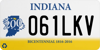 IN license plate 061LKV