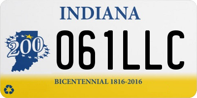 IN license plate 061LLC