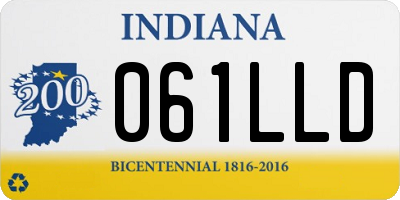 IN license plate 061LLD