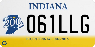 IN license plate 061LLG