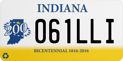IN license plate 061LLI