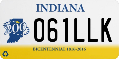 IN license plate 061LLK