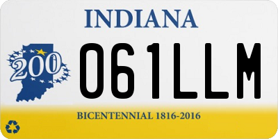 IN license plate 061LLM