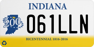 IN license plate 061LLN