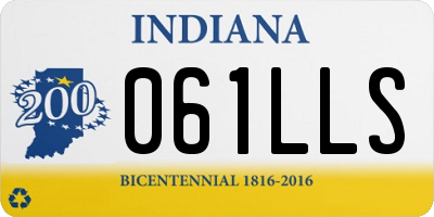 IN license plate 061LLS