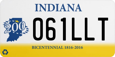 IN license plate 061LLT