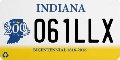 IN license plate 061LLX