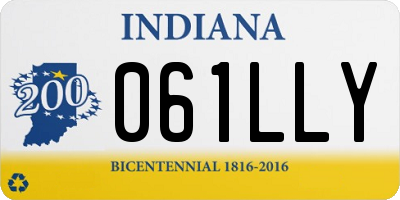 IN license plate 061LLY