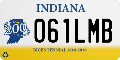IN license plate 061LMB