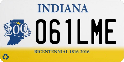 IN license plate 061LME