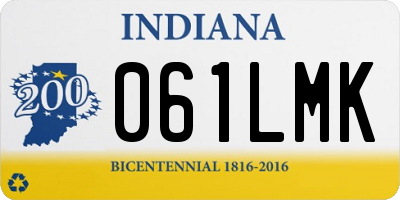 IN license plate 061LMK