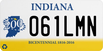 IN license plate 061LMN