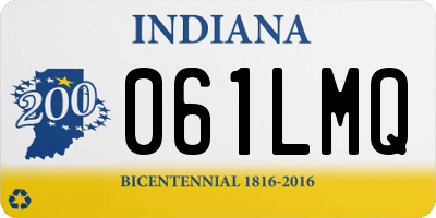 IN license plate 061LMQ