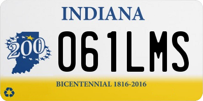 IN license plate 061LMS
