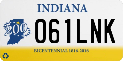 IN license plate 061LNK