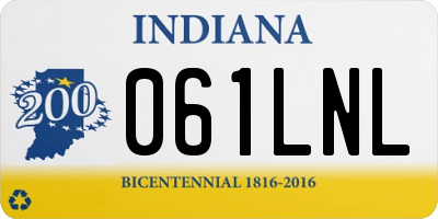IN license plate 061LNL