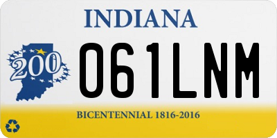 IN license plate 061LNM