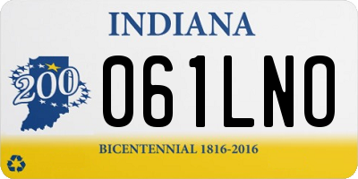IN license plate 061LNO