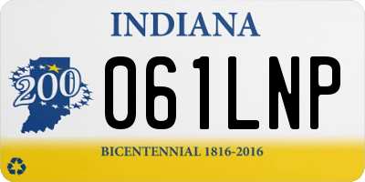 IN license plate 061LNP