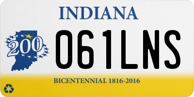 IN license plate 061LNS