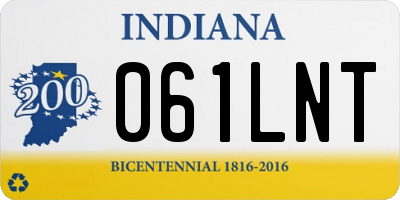 IN license plate 061LNT