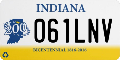 IN license plate 061LNV