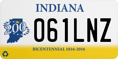 IN license plate 061LNZ