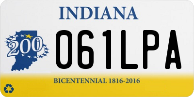 IN license plate 061LPA