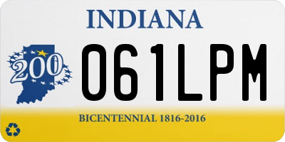 IN license plate 061LPM