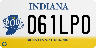 IN license plate 061LPO