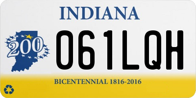 IN license plate 061LQH