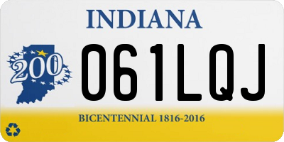 IN license plate 061LQJ