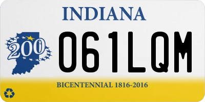 IN license plate 061LQM